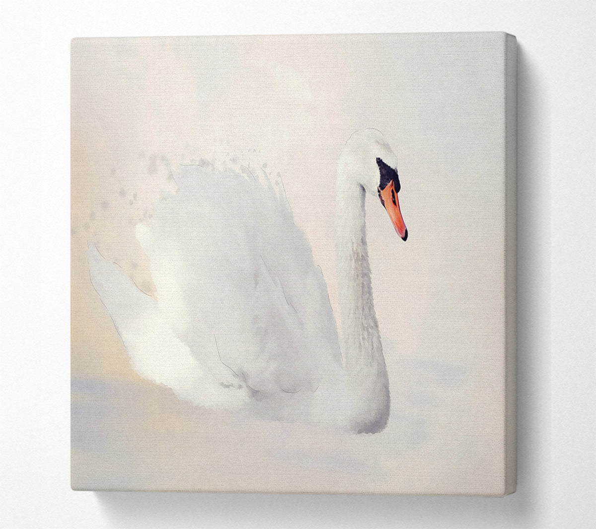 Stunning Swan Splash Canvas Wall Art
