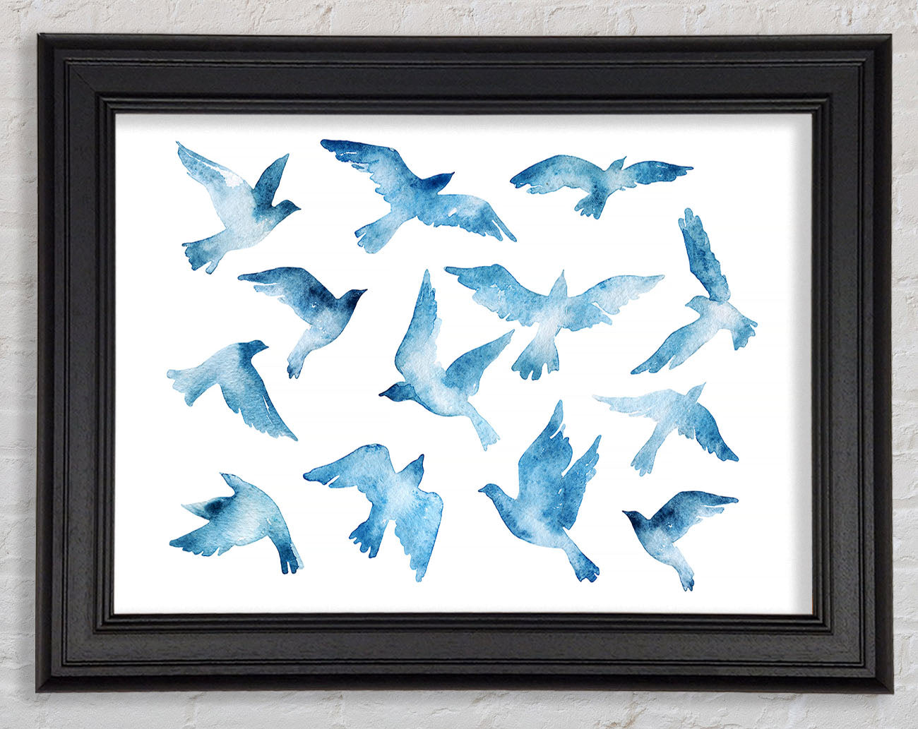 Blue Doves Framed Print