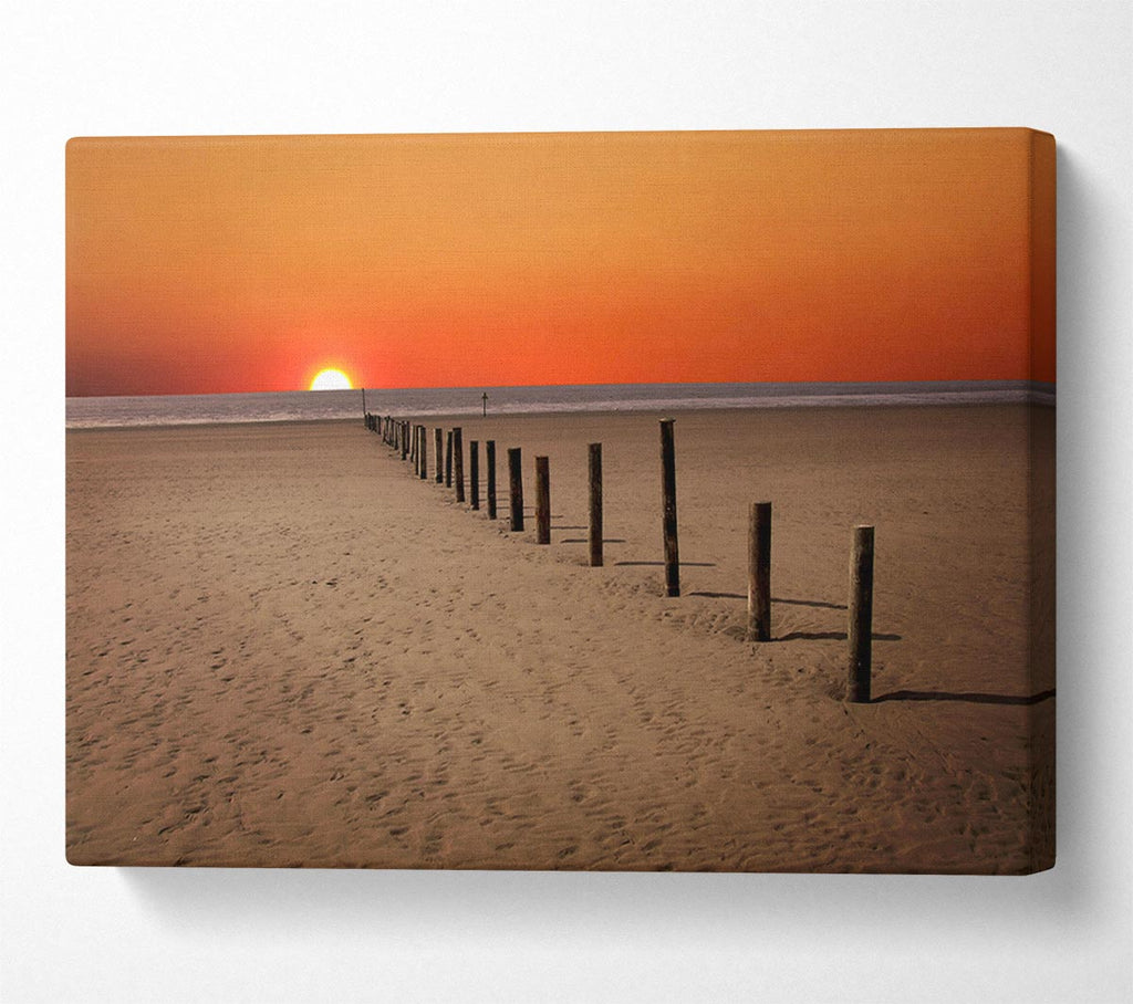 Sunset Walk Canvas Wall Art