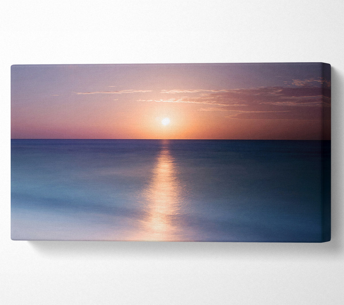 Tranquil Ocean Sun Canvas Wall Art