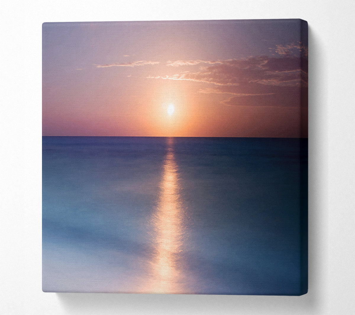 Tranquil Ocean Sun Canvas Wall Art