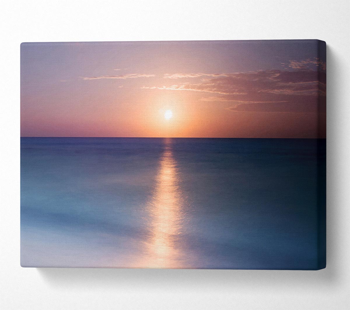 Tranquil Ocean Sun Canvas Wall Art