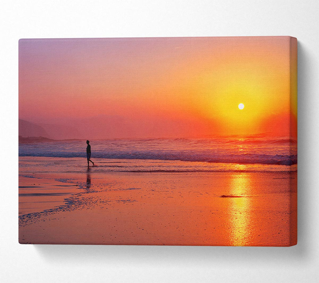 Strolling In Paradise Canvas Wall Art