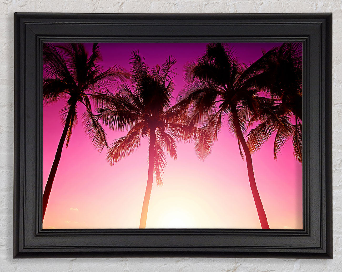 Los Angeles Sunset Palms Framed Print