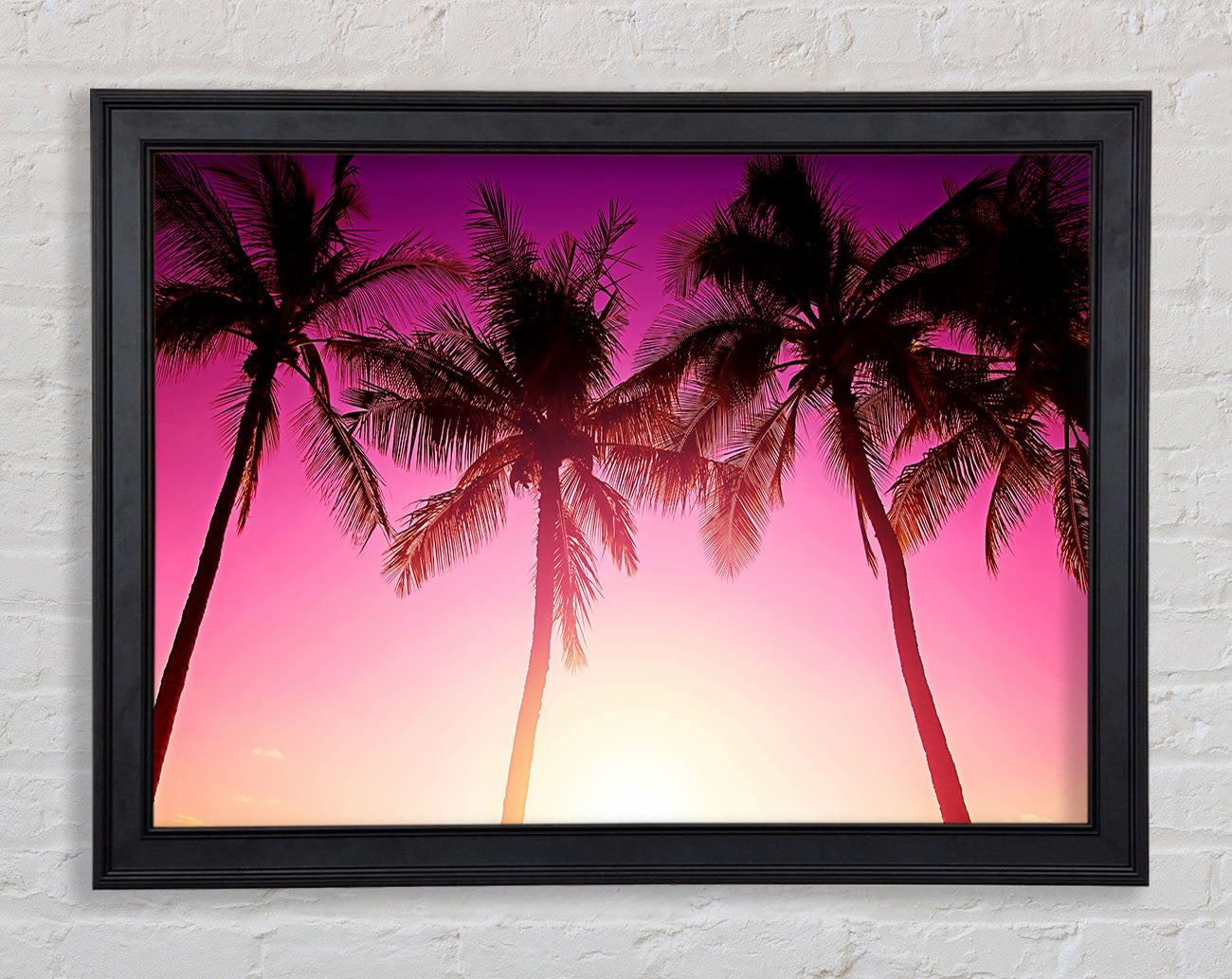 Los Angeles Sunset Palms Framed Print