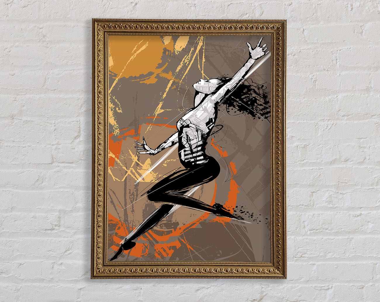 Contemporary Movement 2 Framed Print