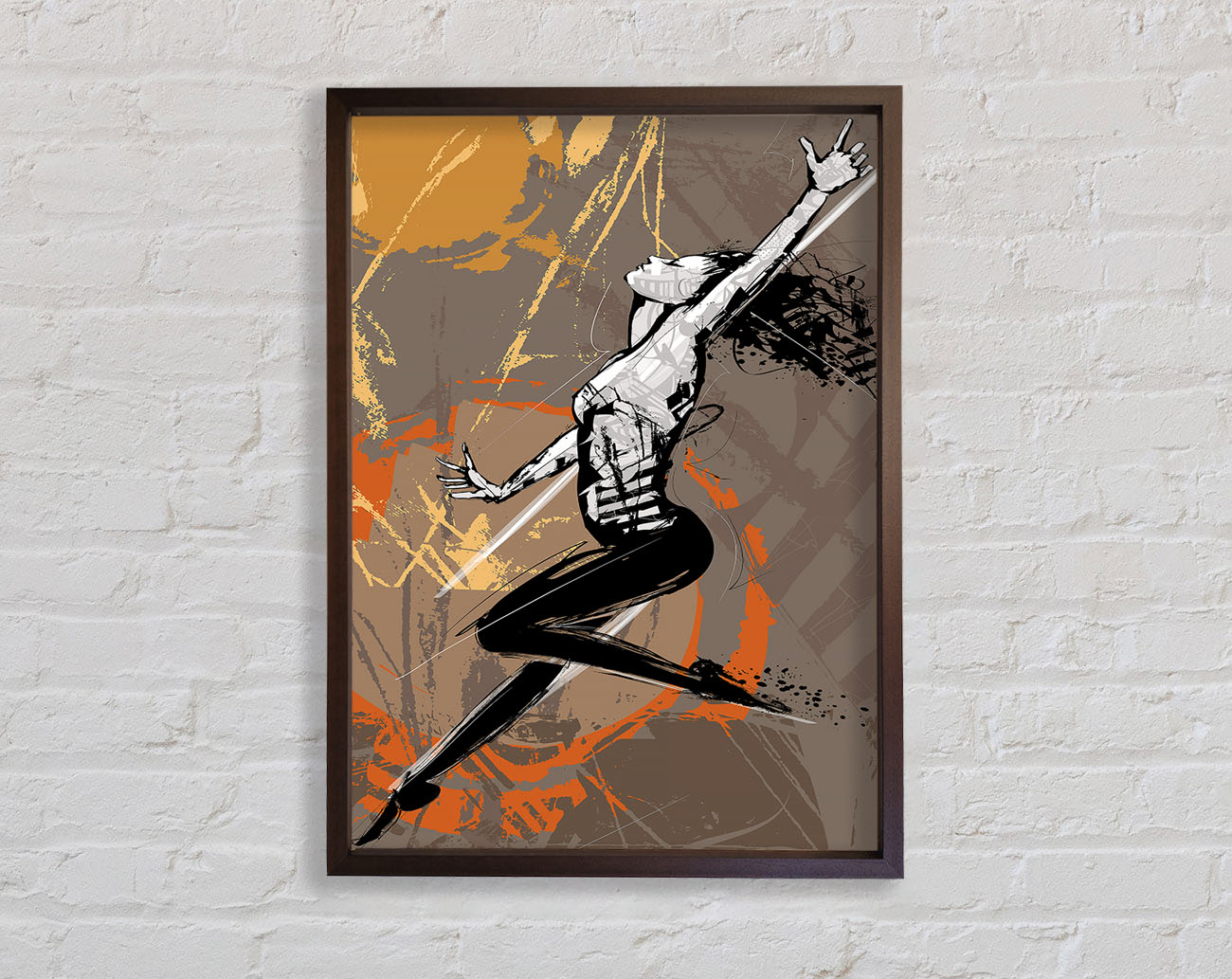 Contemporary Movement 2 Framed Print