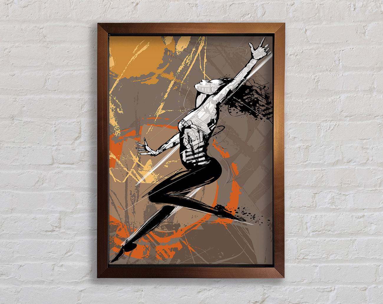 Contemporary Movement 2 Framed Print