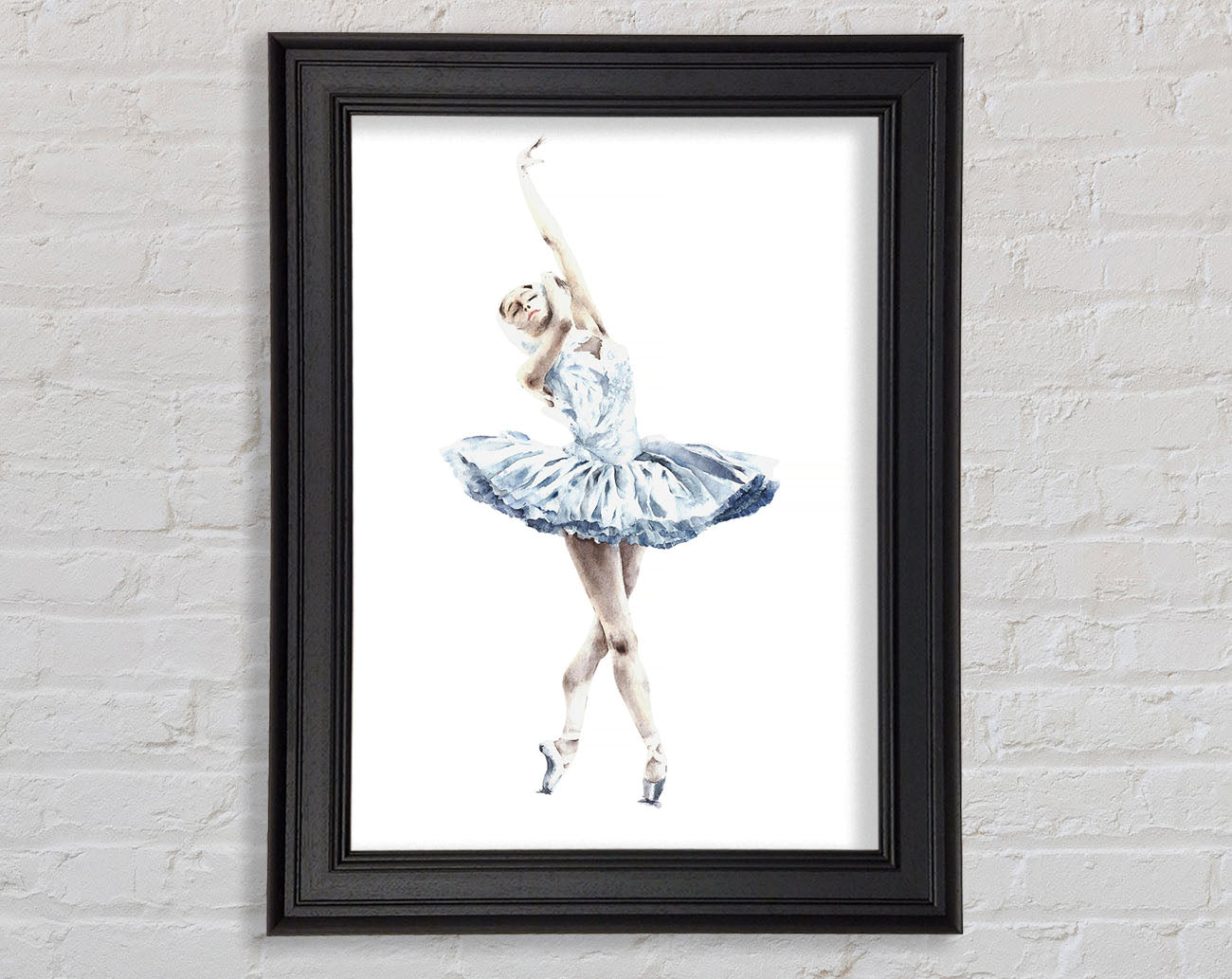 White Ballerina 3 Framed Print