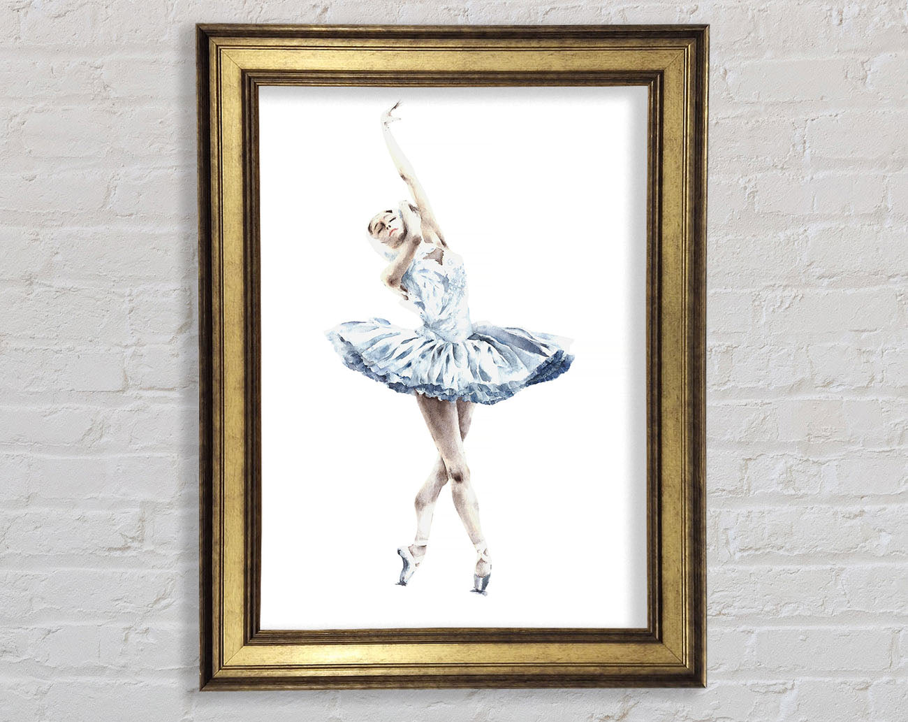 White Ballerina 3 Framed Print