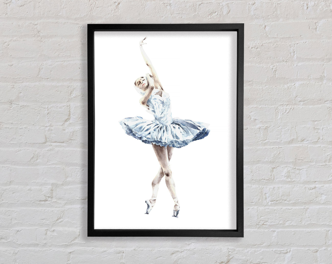 White Ballerina 3 Framed Print