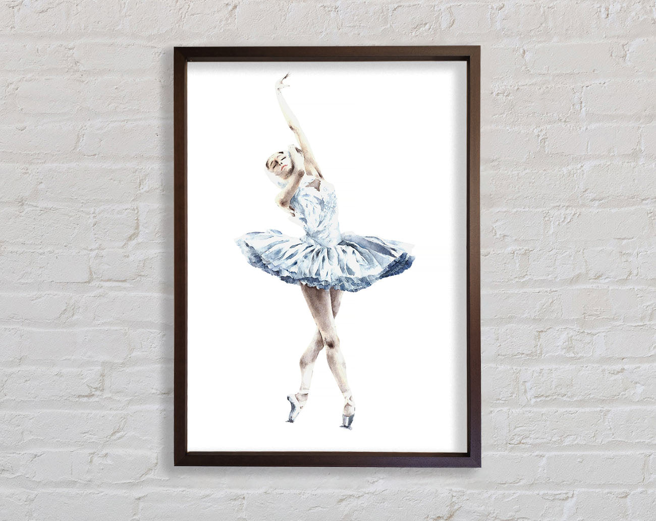 White Ballerina 3 Framed Print