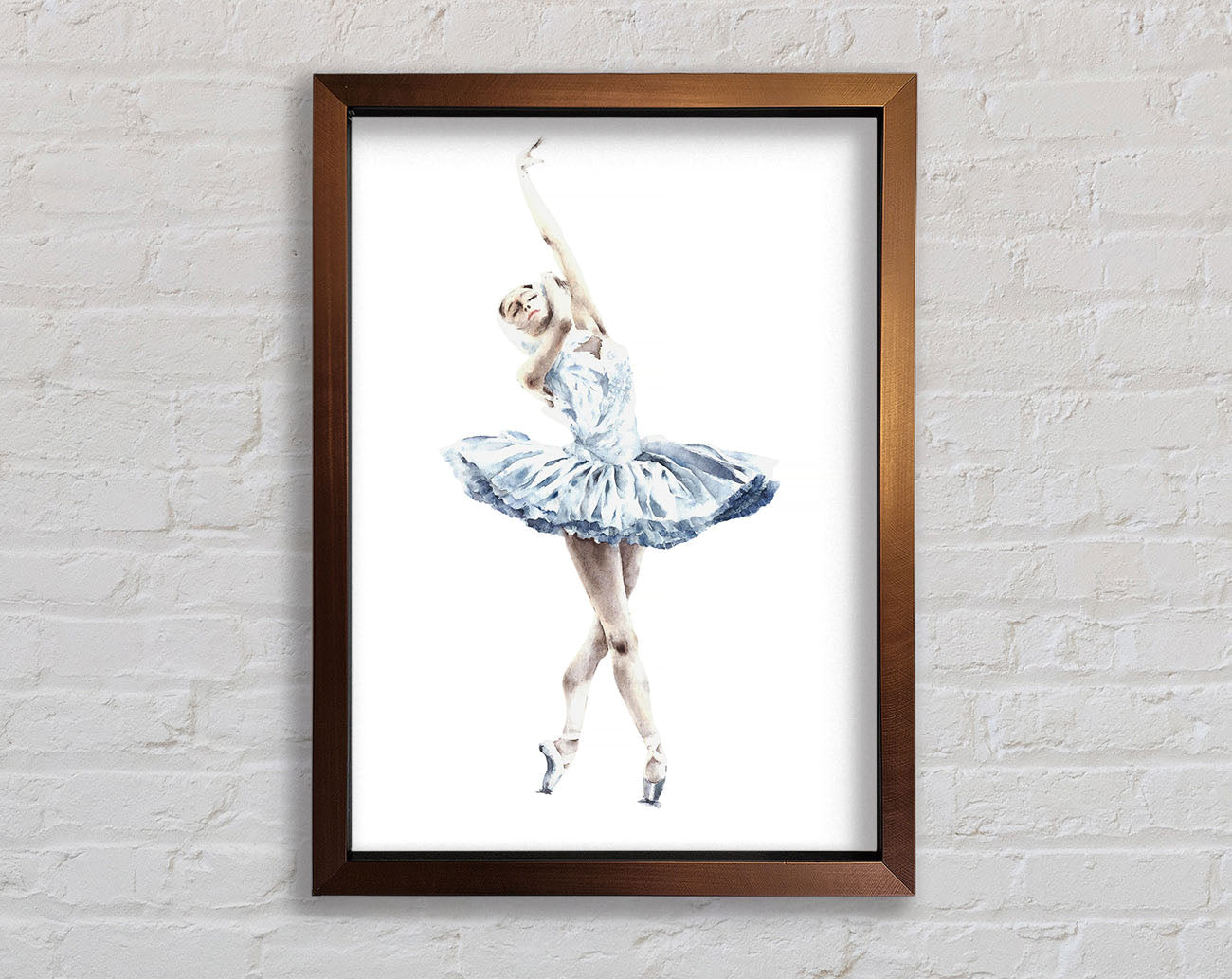 White Ballerina 3 Framed Print