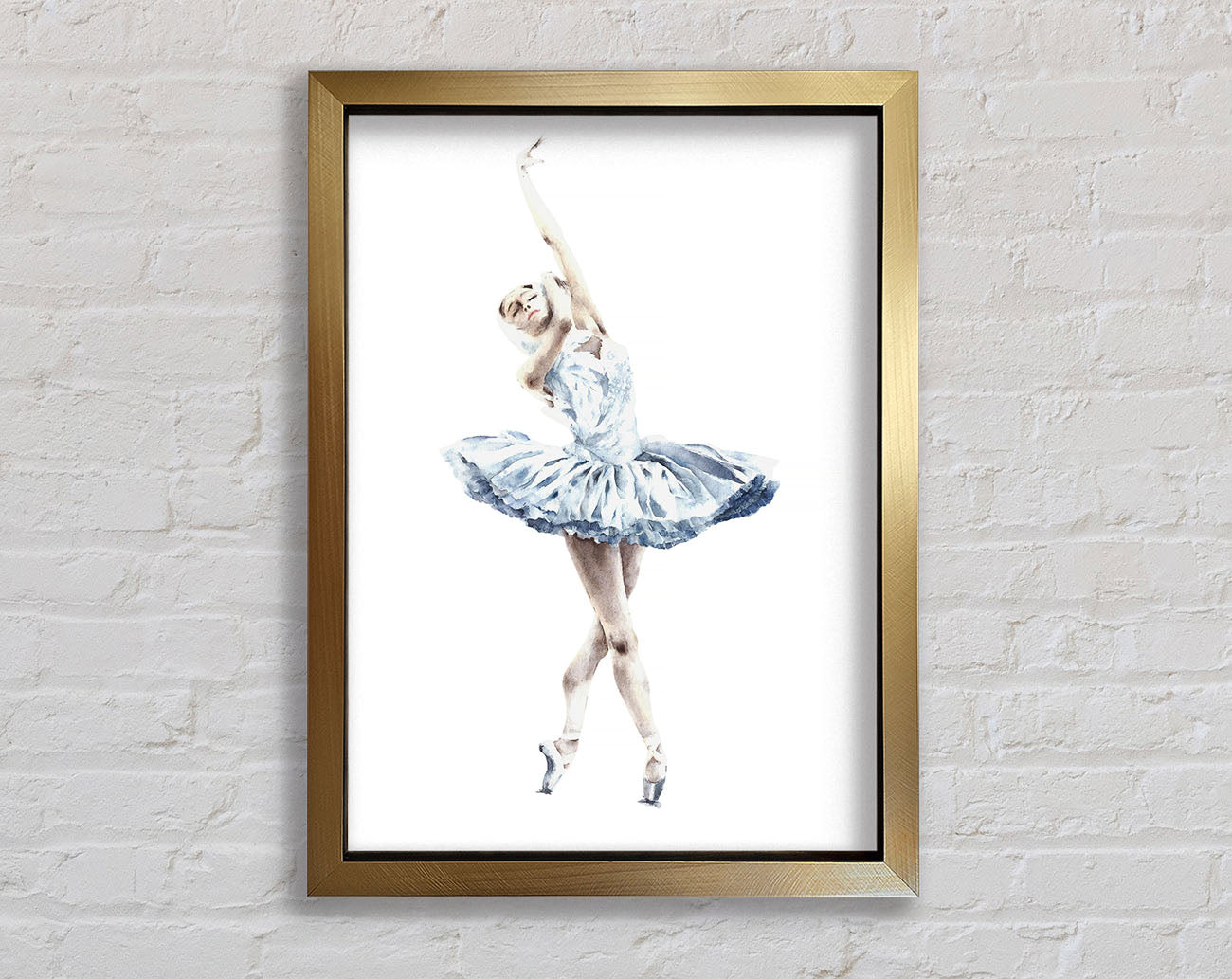 White Ballerina 3 Framed Print