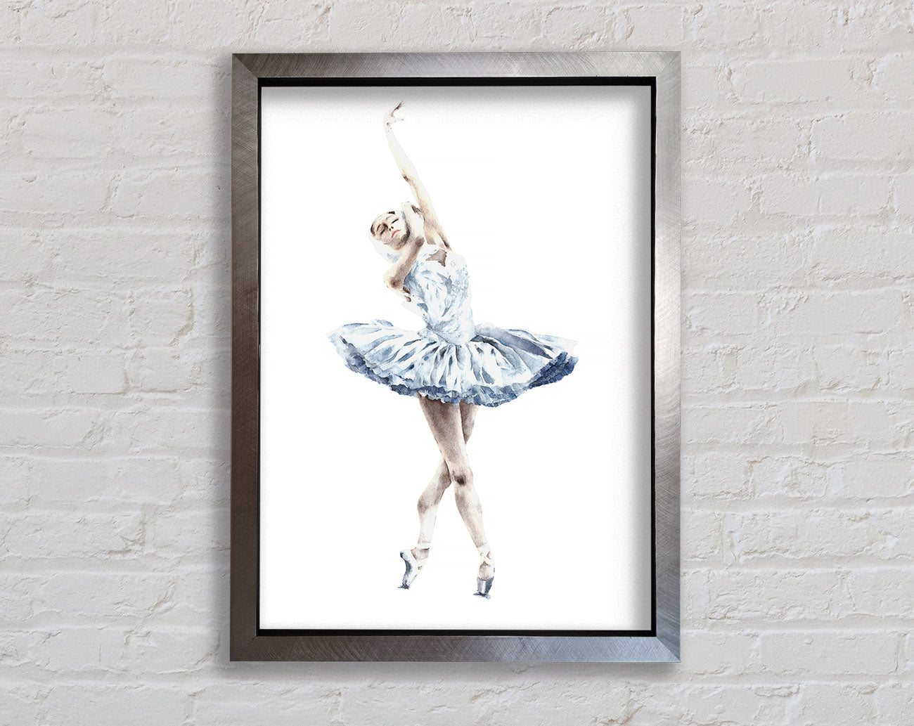 White Ballerina 3 Framed Print