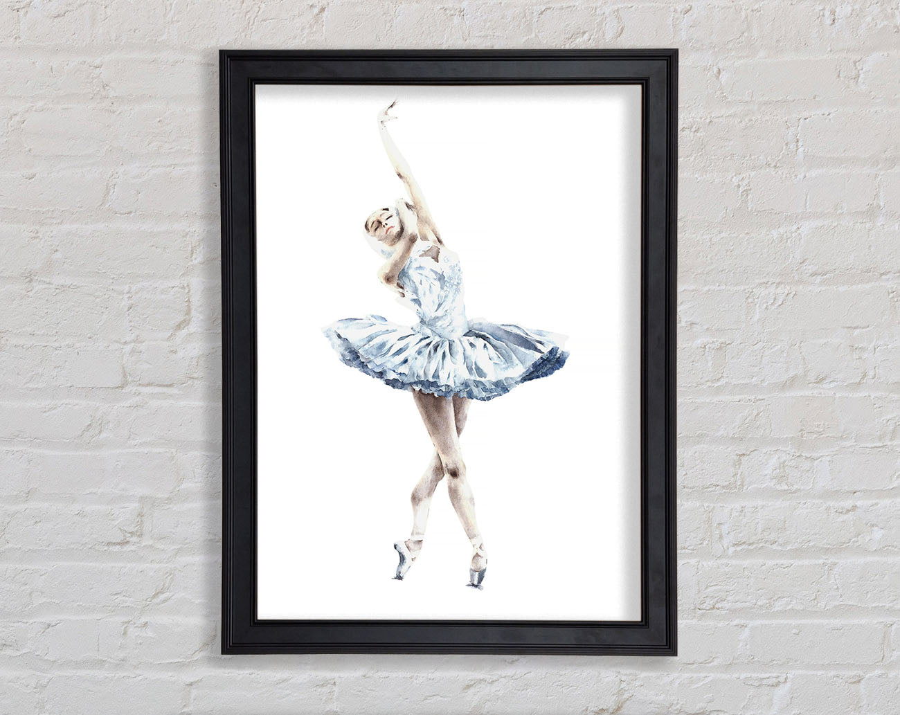 White Ballerina 3 Framed Print