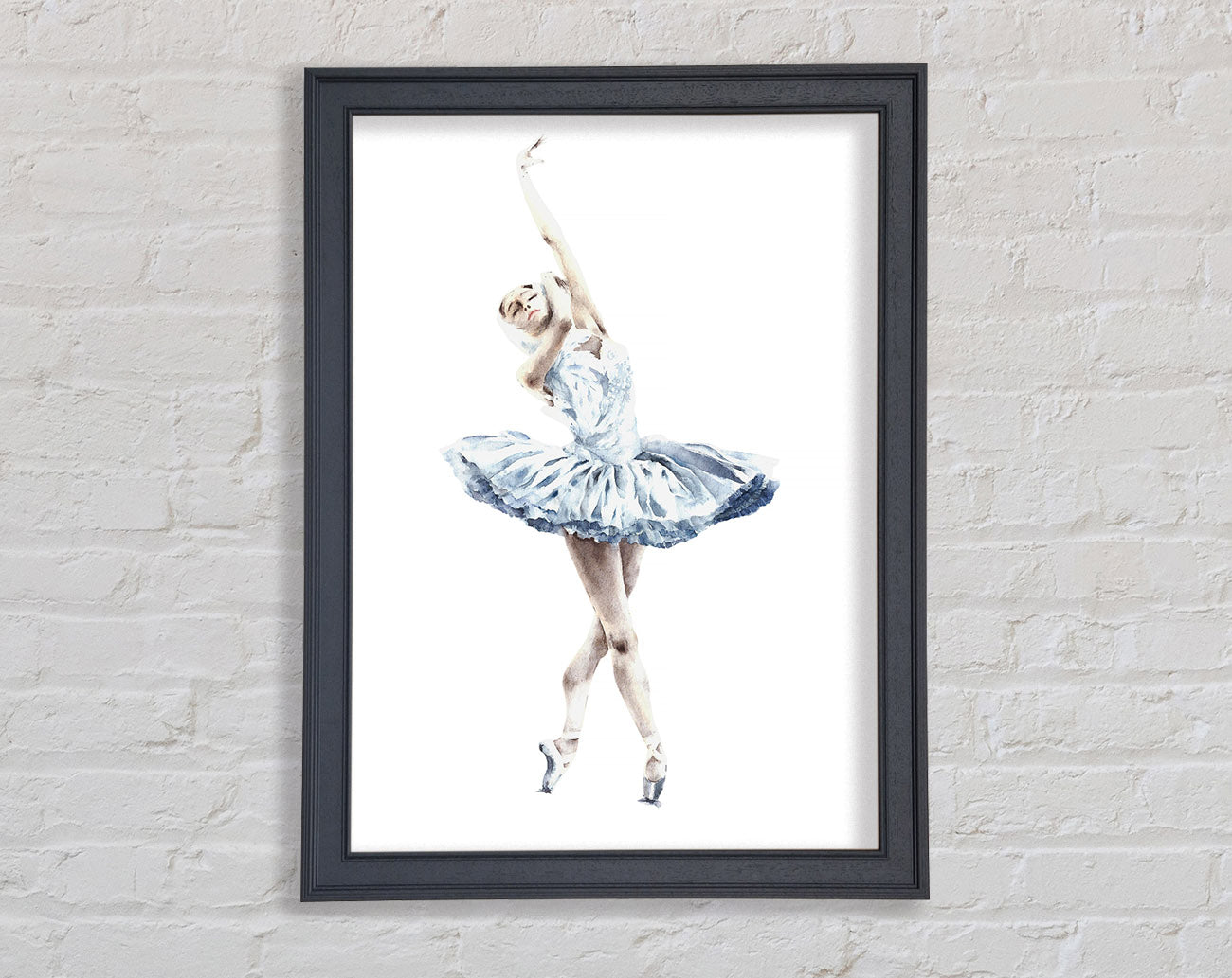 White Ballerina 3 Framed Print
