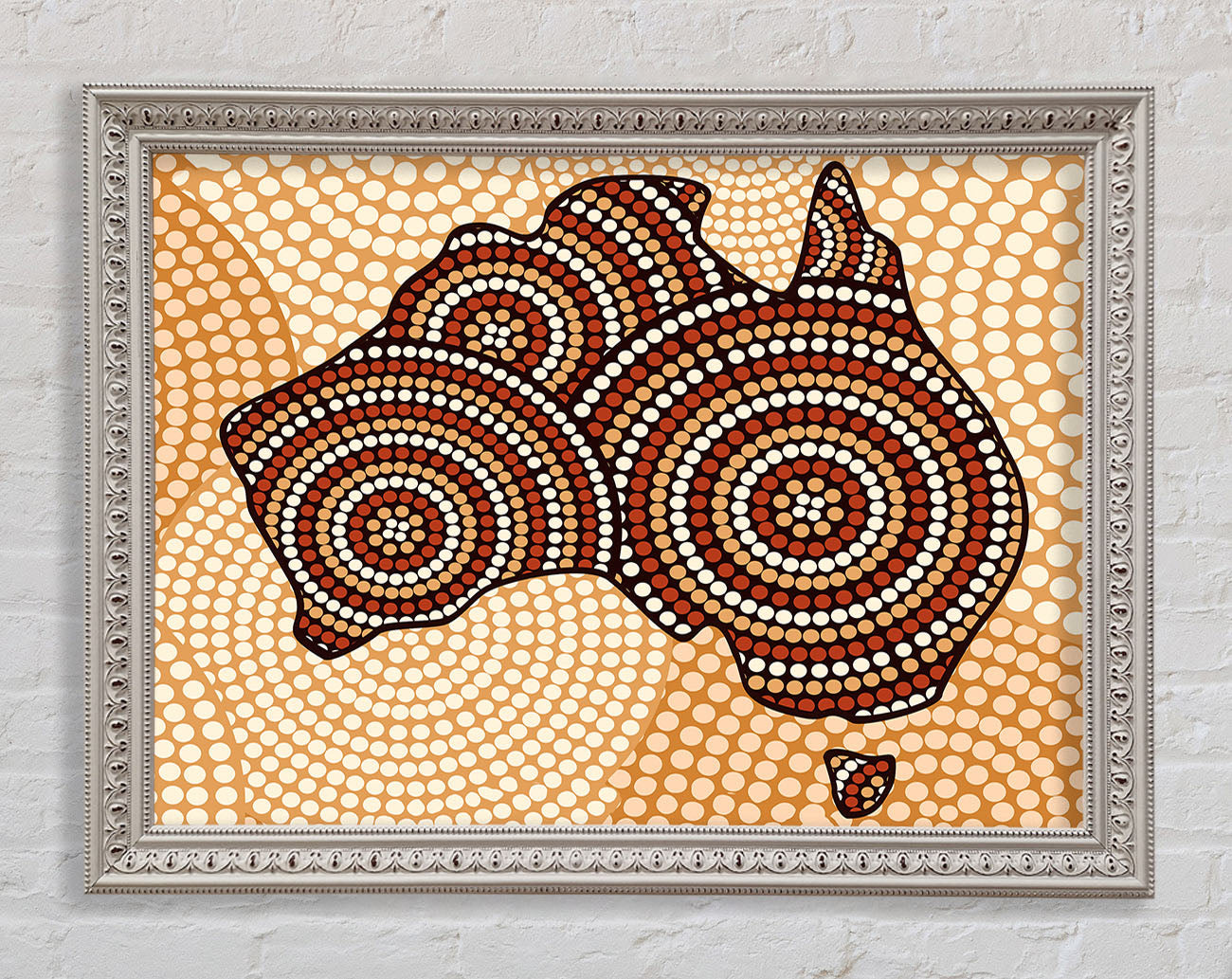 Aboriginal Map Framed Print