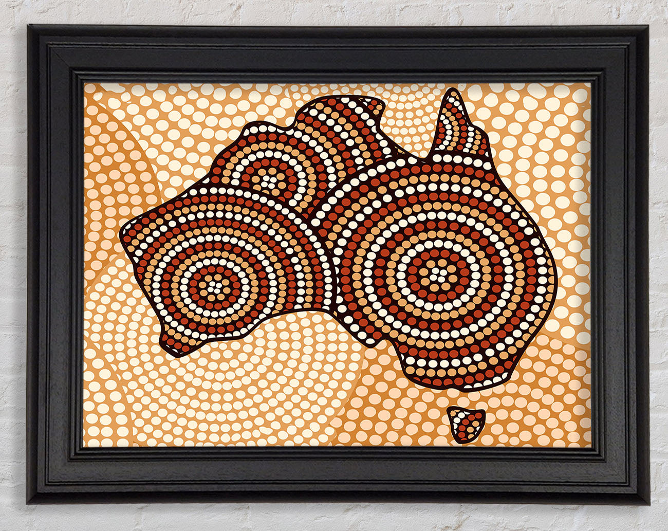 Aboriginal Map Framed Print