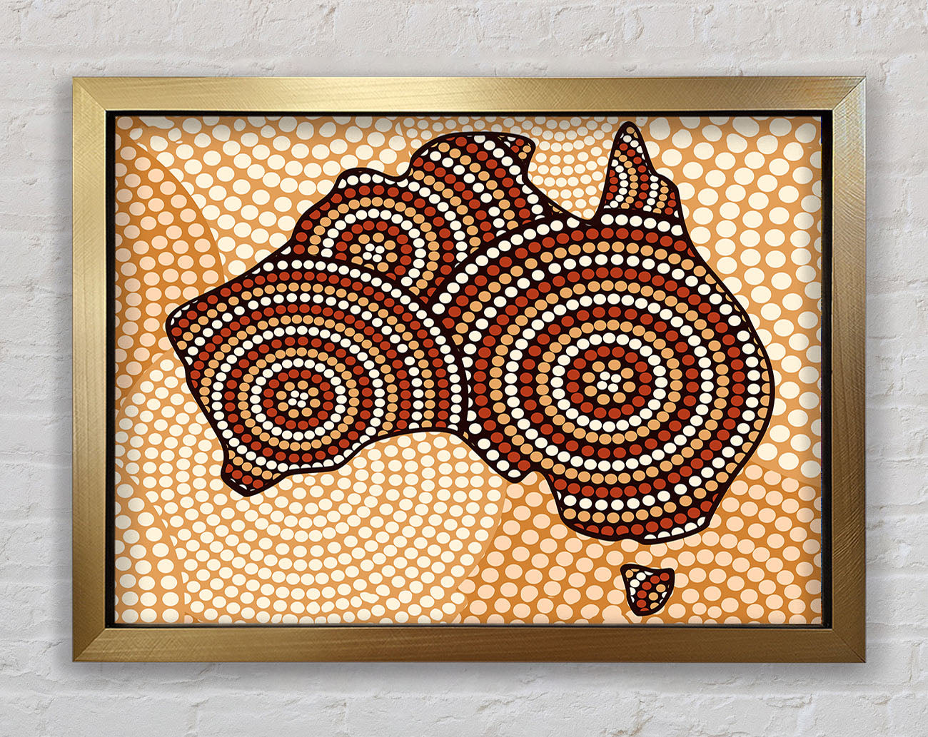 Aboriginal Map Framed Print
