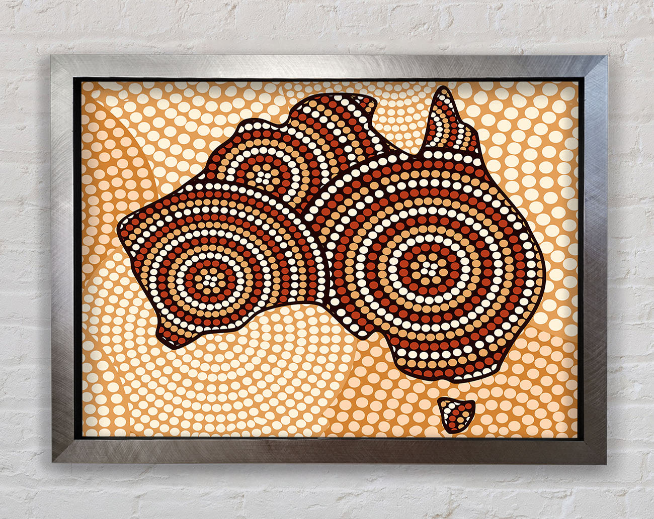 Aboriginal Map Framed Print