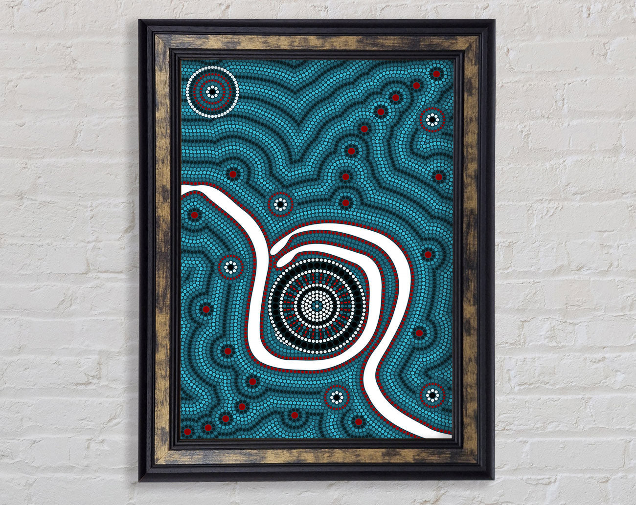 Aboriginal Pattern 1 Framed Print