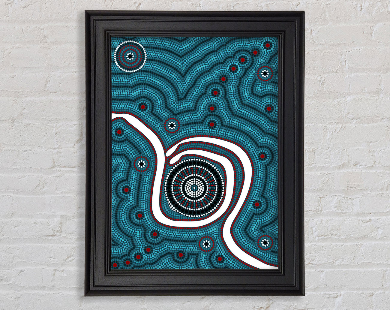 Aboriginal Pattern 1 Framed Print