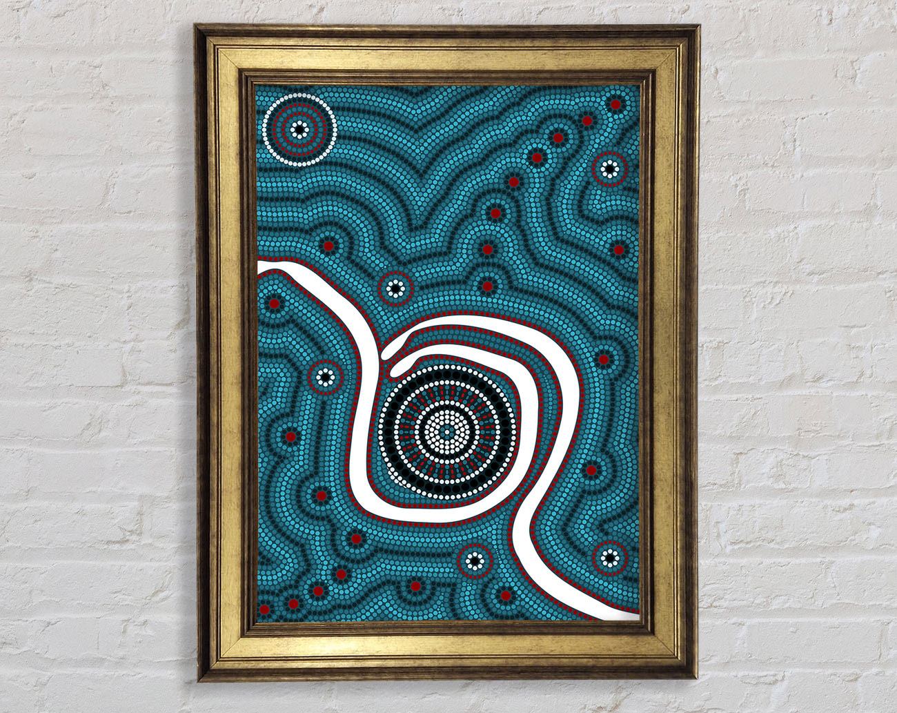 Aboriginal Pattern 1 Framed Print