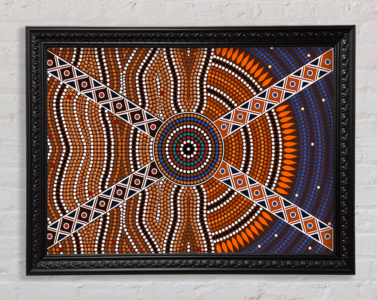 Aboriginal Pattern 2 Framed Print