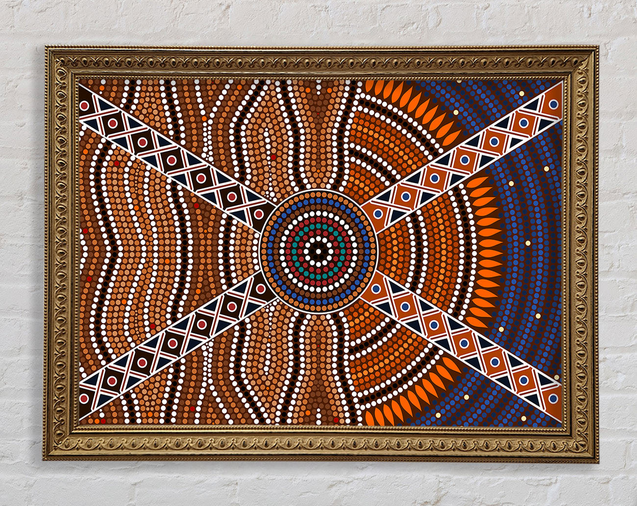 Aboriginal Pattern 2 Framed Print