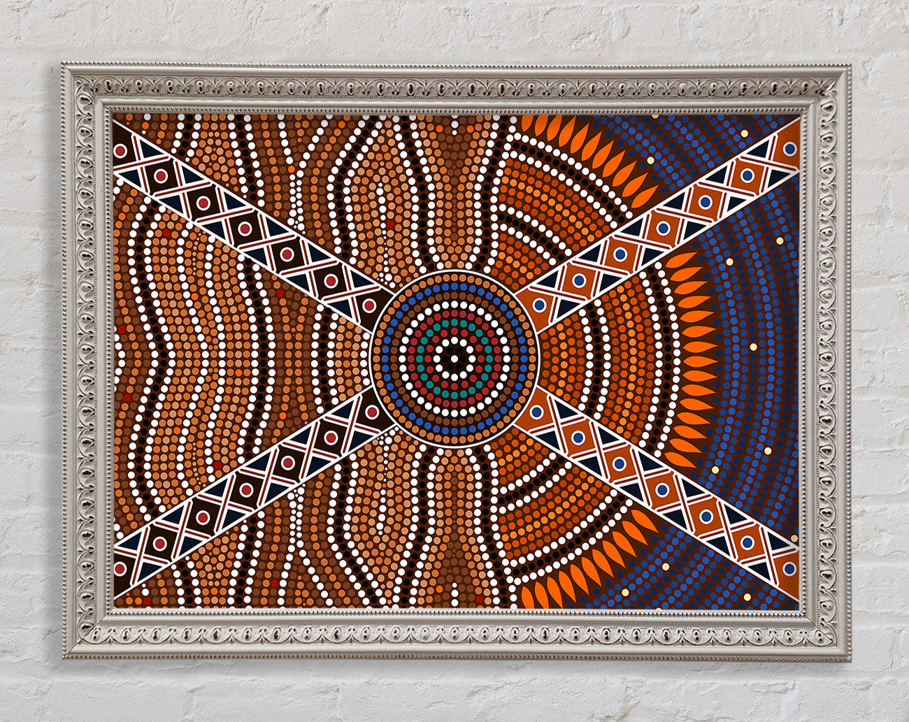 Aboriginal Pattern 2 Framed Print