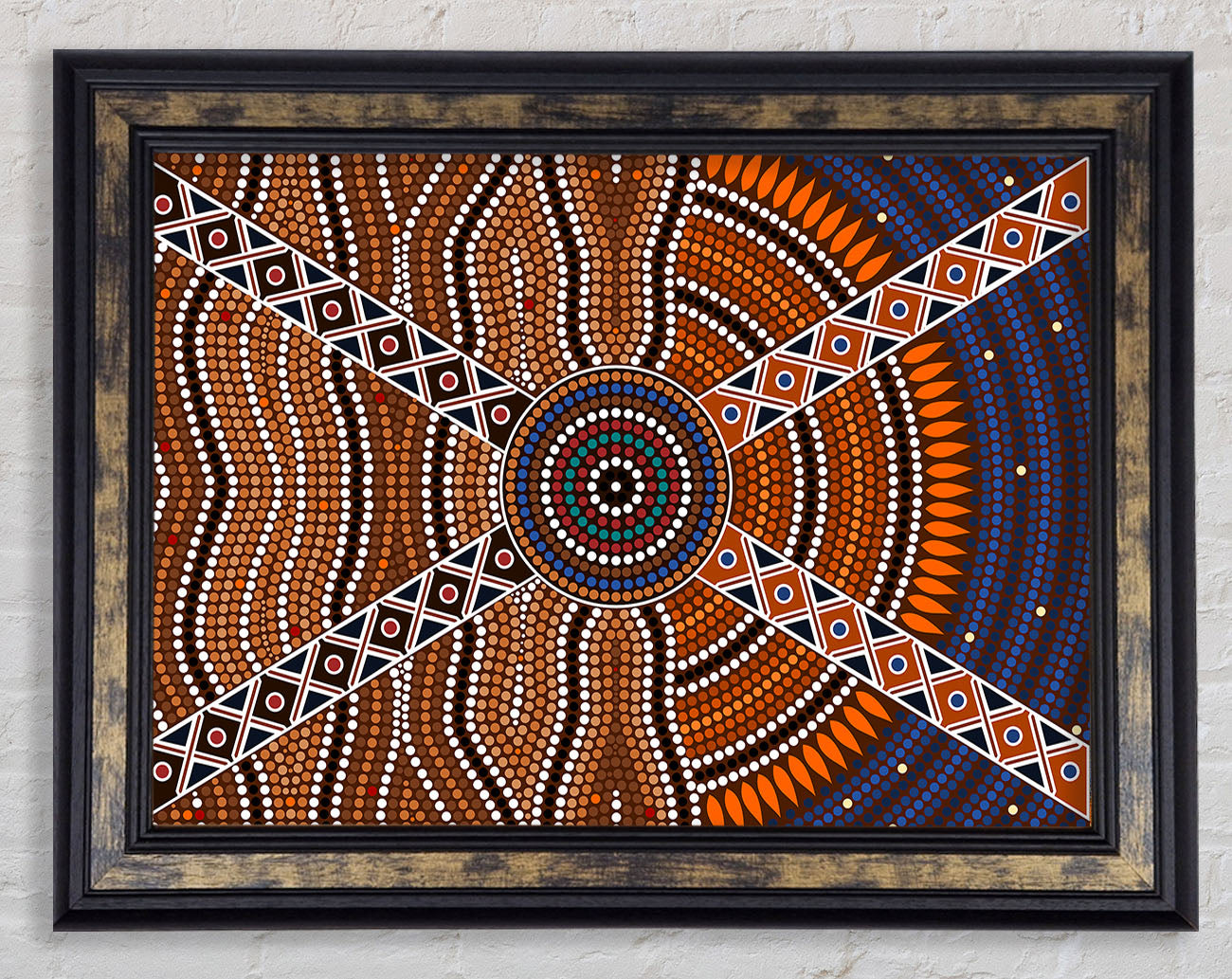 Aboriginal Pattern 2 Framed Print