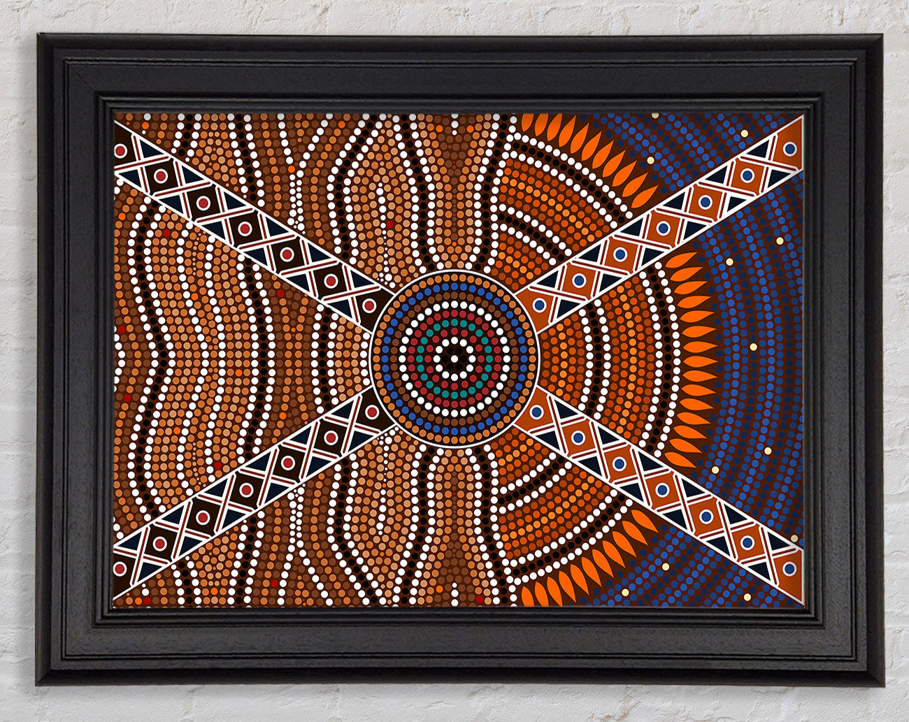 Aboriginal Pattern 2 Framed Print
