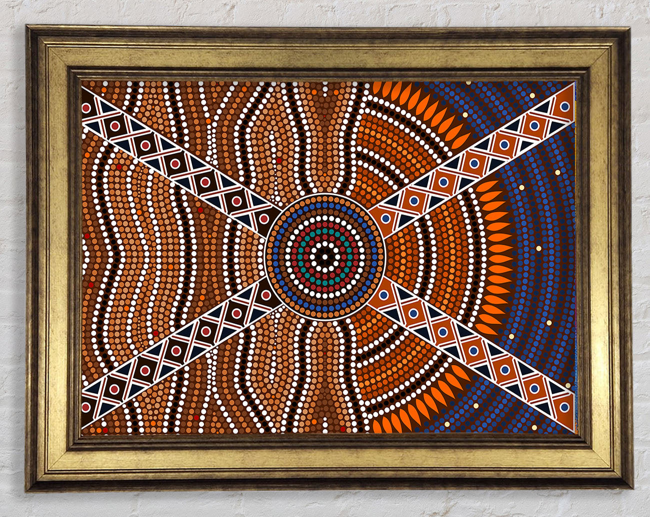 Aboriginal Pattern 2 Framed Print