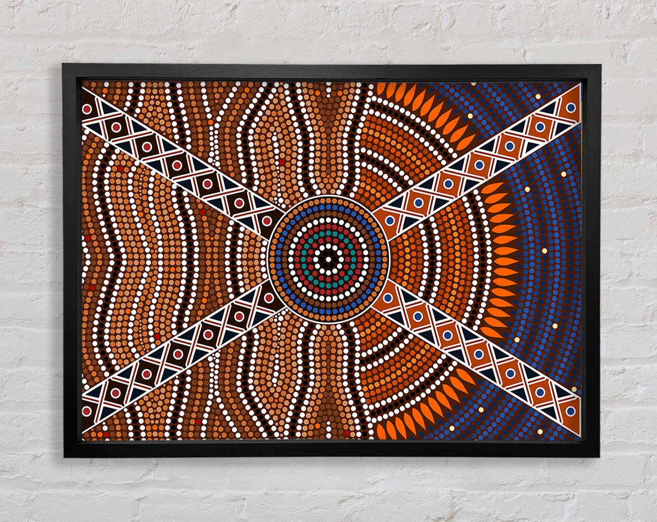 Aboriginal Pattern 2 Framed Print