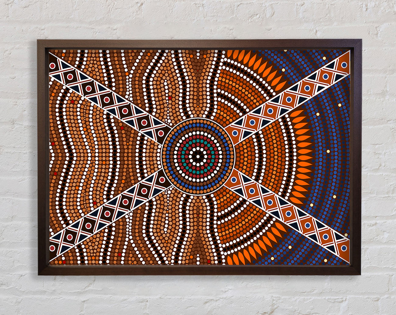 Aboriginal Pattern 2 Framed Print