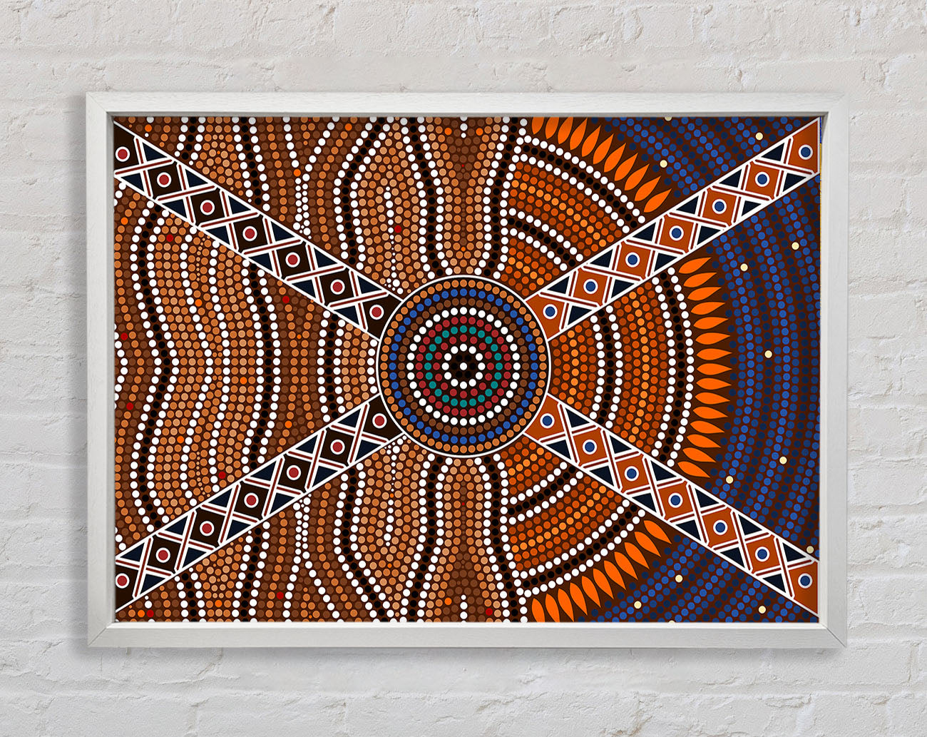 Aboriginal Pattern 2 Framed Print