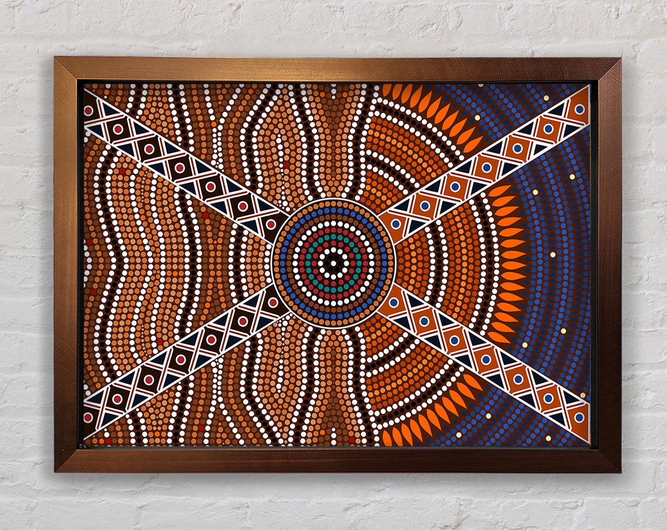 Aboriginal Pattern 2 Framed Print