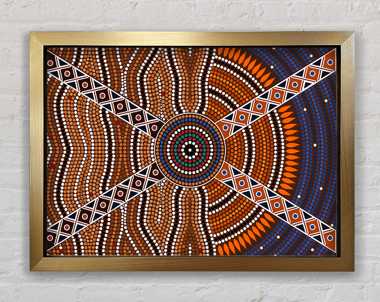 Aboriginal Pattern 2 Framed Print