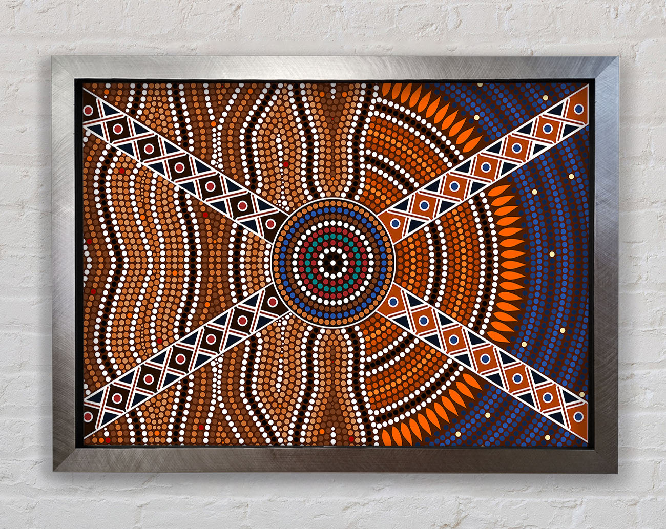 Aboriginal Pattern 2 Framed Print