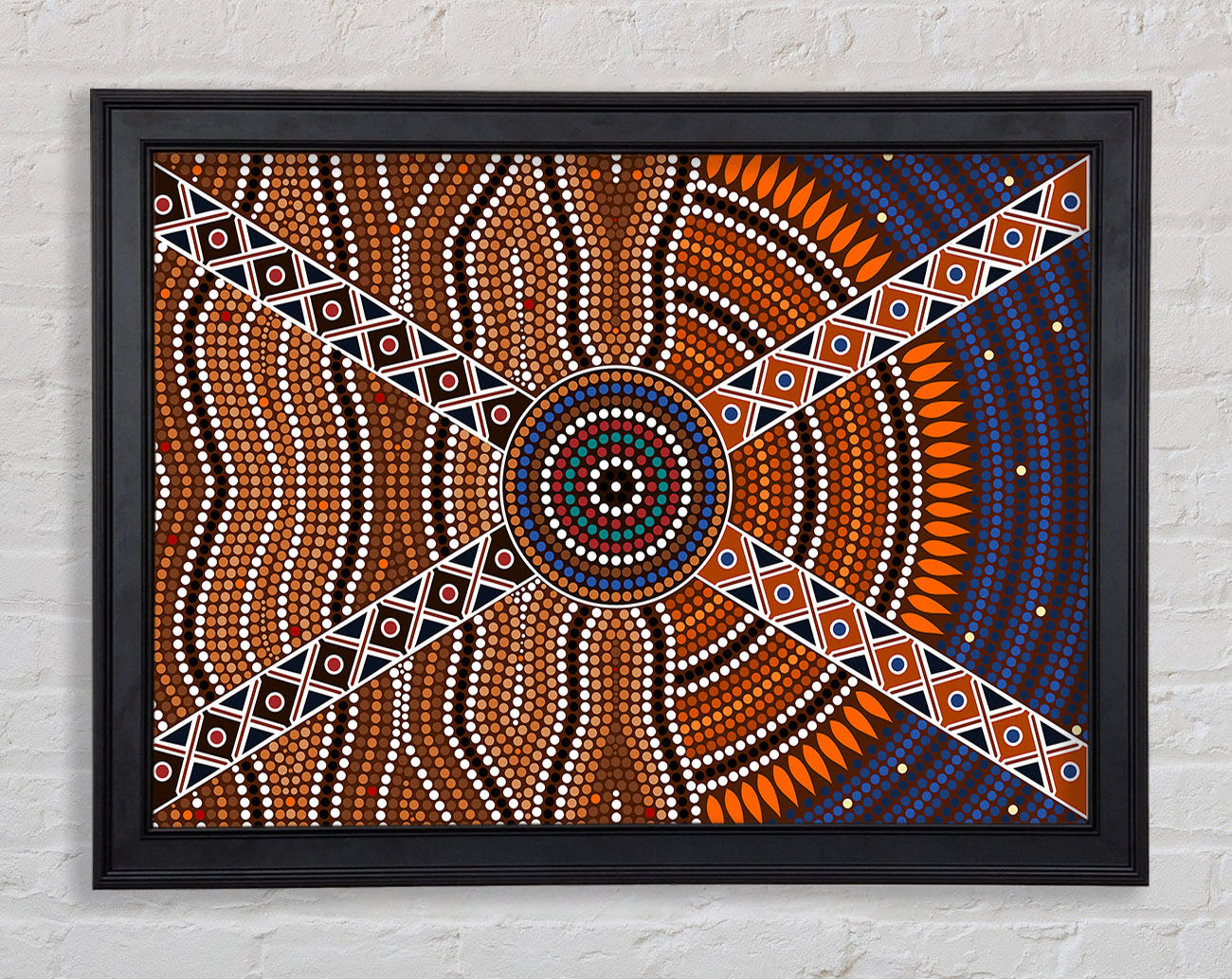 Aboriginal Pattern 2 Framed Print