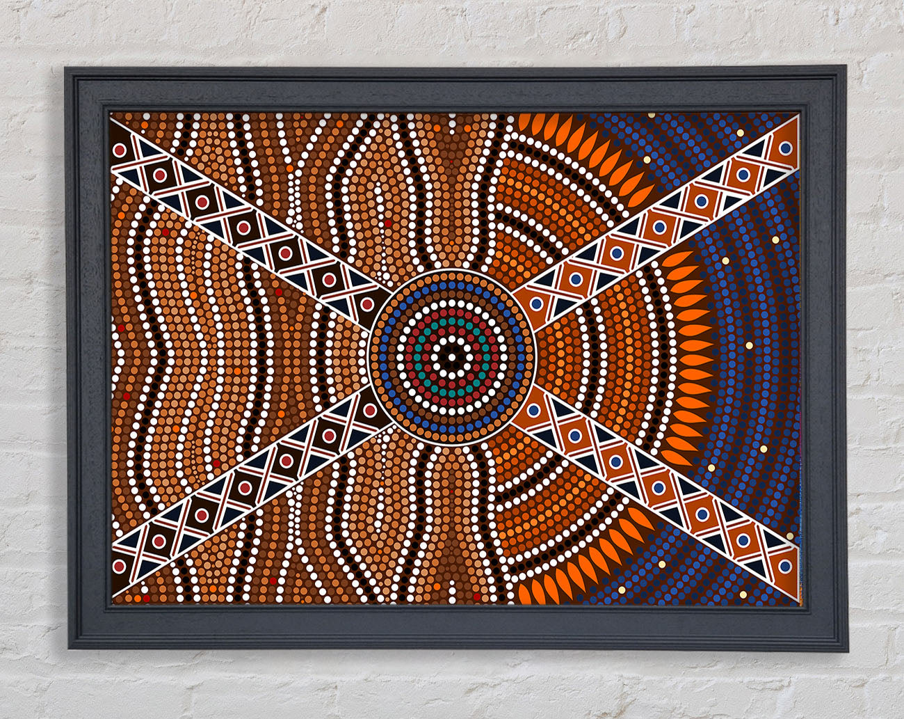 Aboriginal Pattern 2 Framed Print