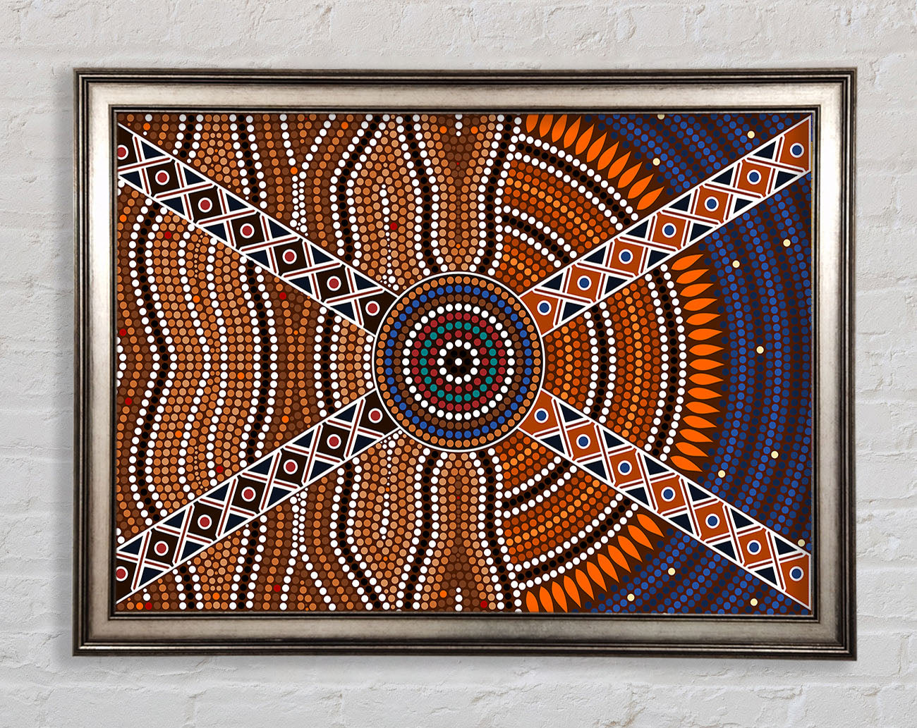 Aboriginal Pattern 2 Framed Print