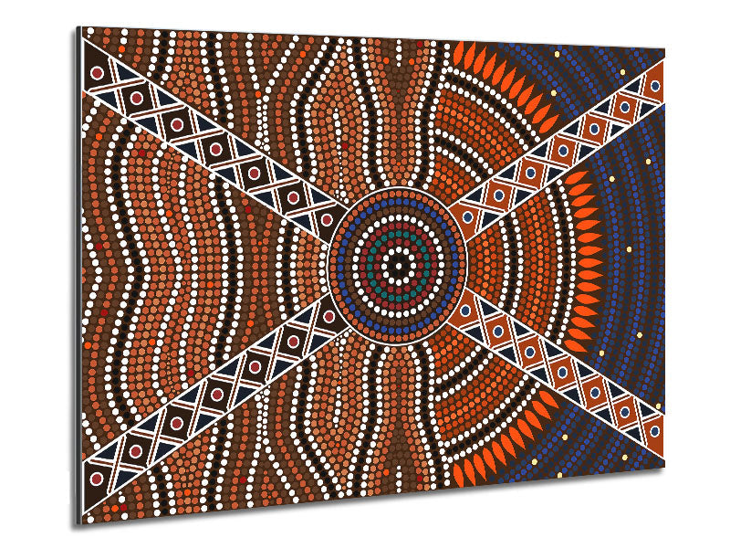 Aboriginal Pattern 2 Metal Print