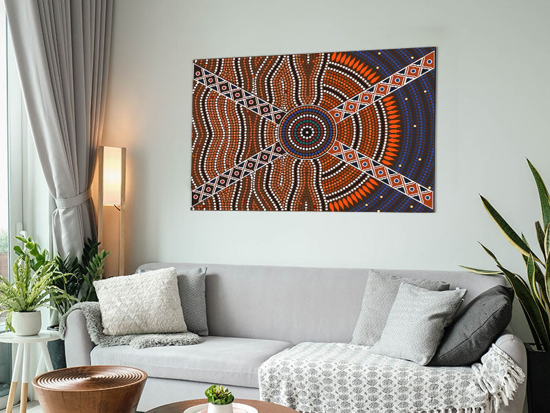 Aboriginal Pattern 2 Metal Print