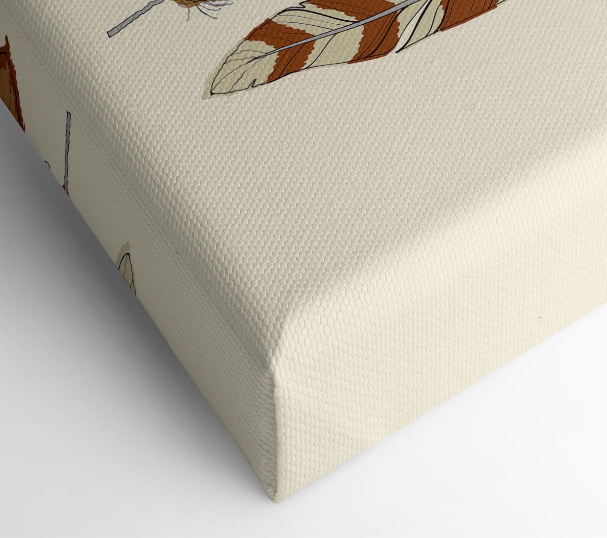 Red Indian Feathers Canvas Wall Art