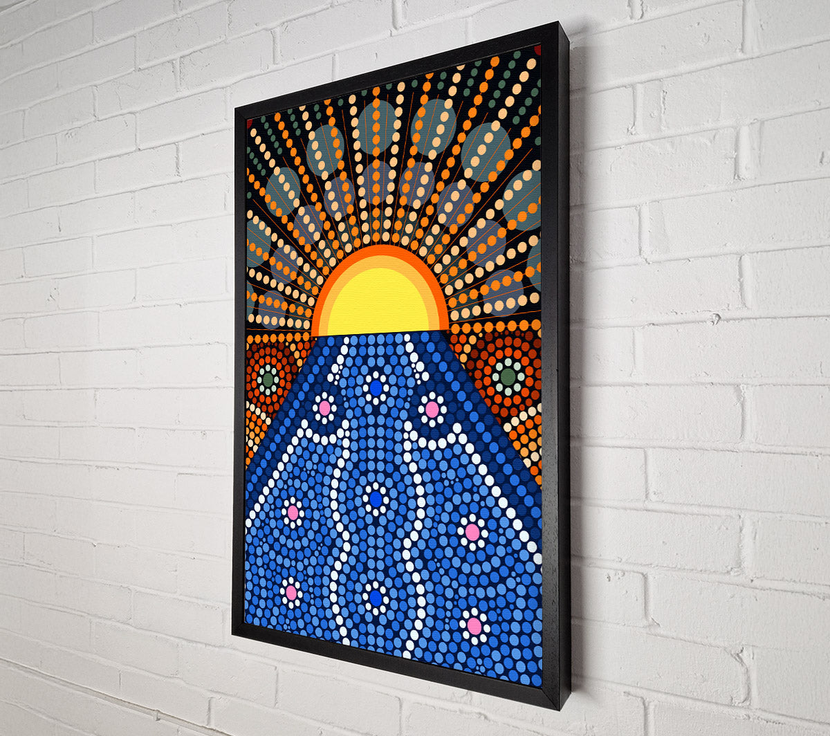 Aboriginal Pattern 9 Canvas Print