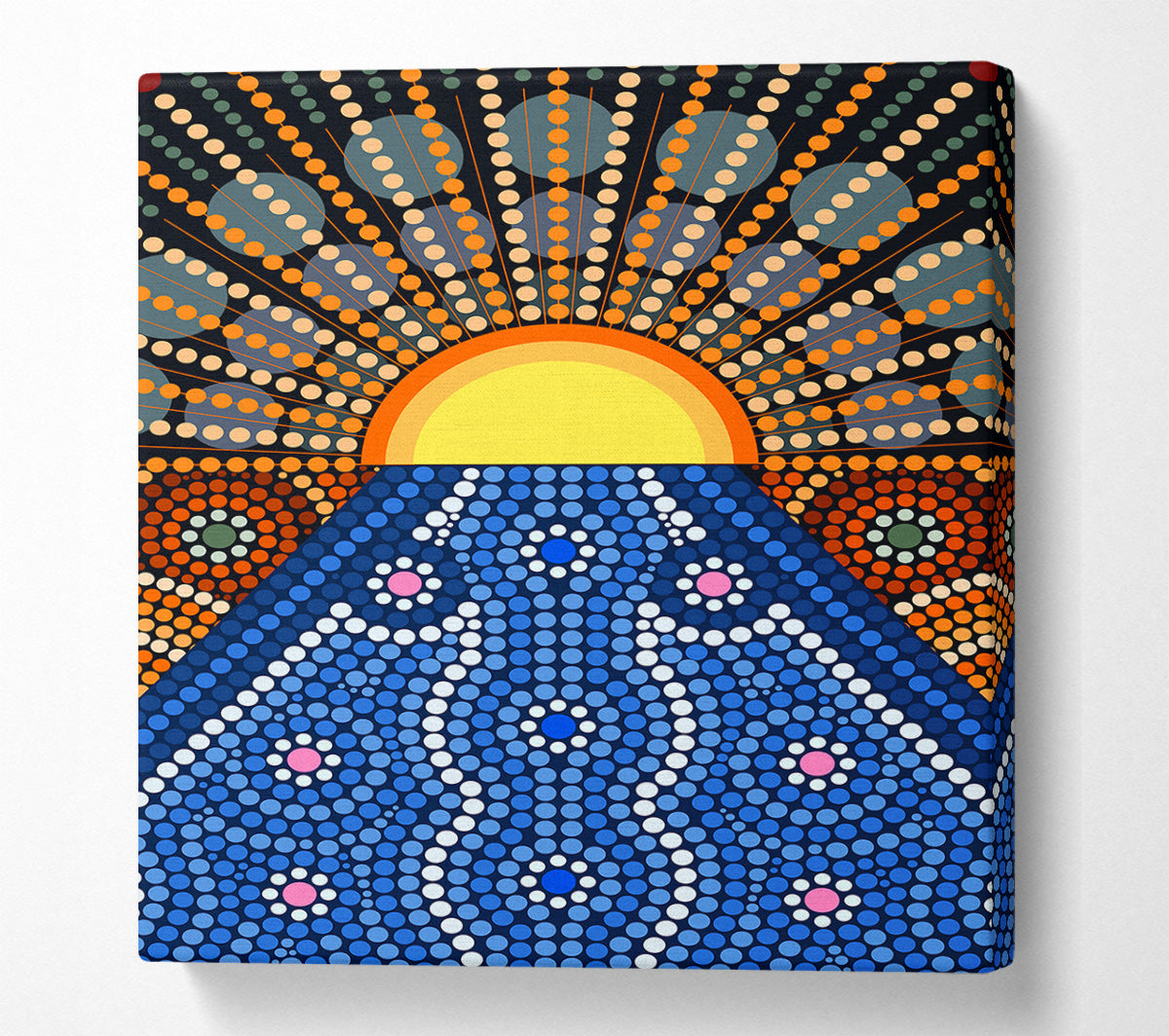 Aboriginal Pattern 9 Canvas Print