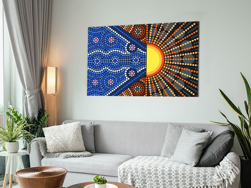 Aboriginal Pattern 9 Metal Print
