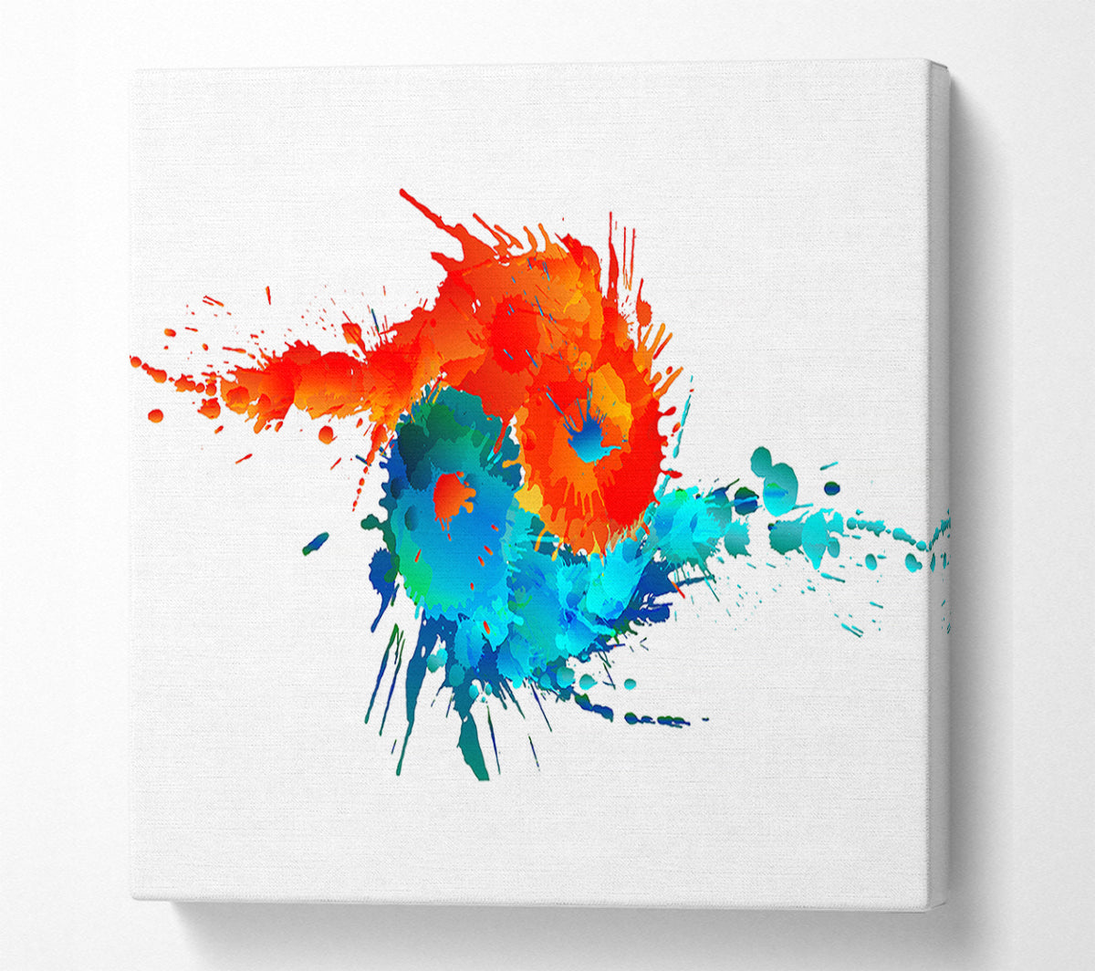 Yin Yang Fire And Water Canvas Wall Art